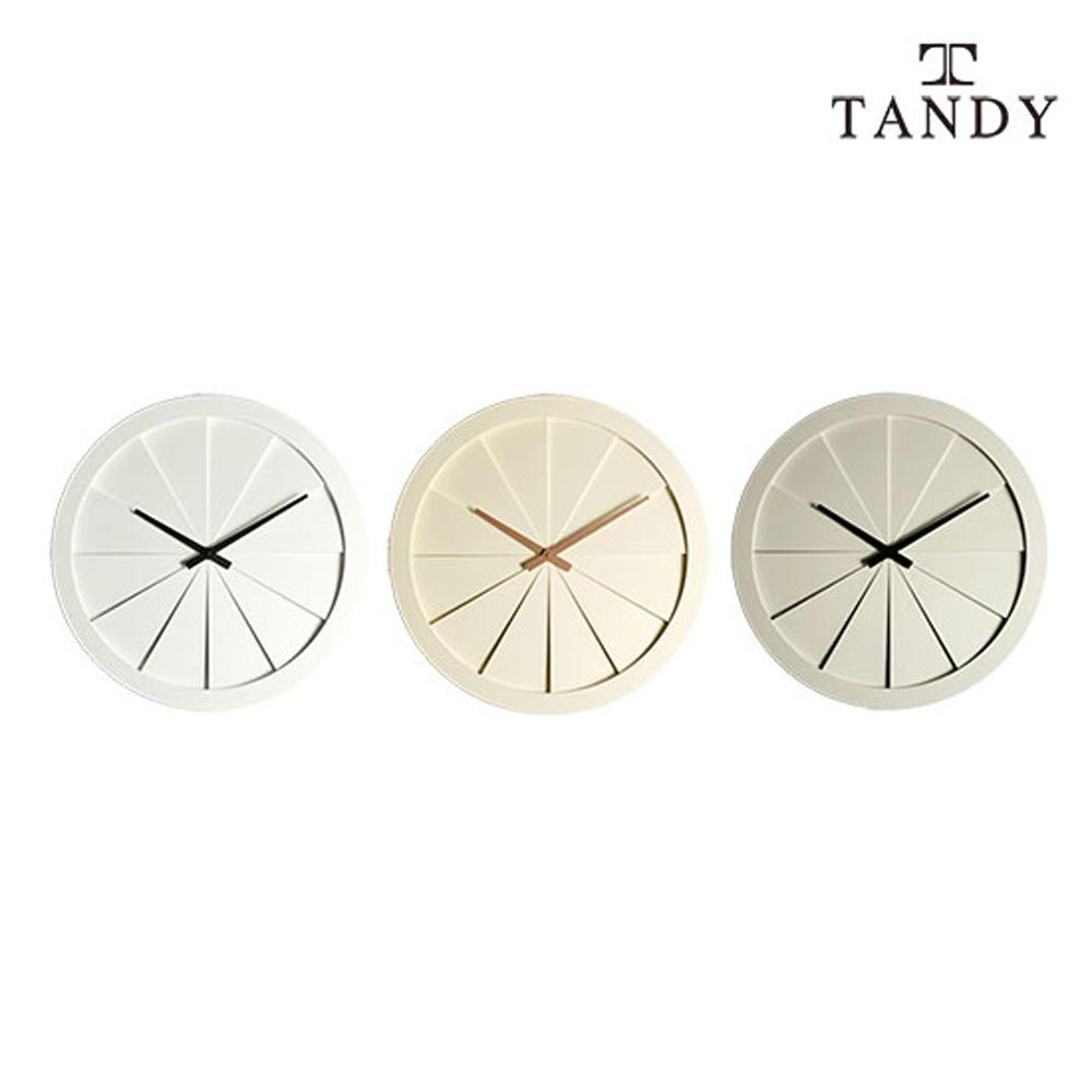 [TANDY] Modern 3D Wall Clock T3D24 – Low Noise 2-Hand Design, Open Face, 3D Effect Cutting for a Stylish Touch